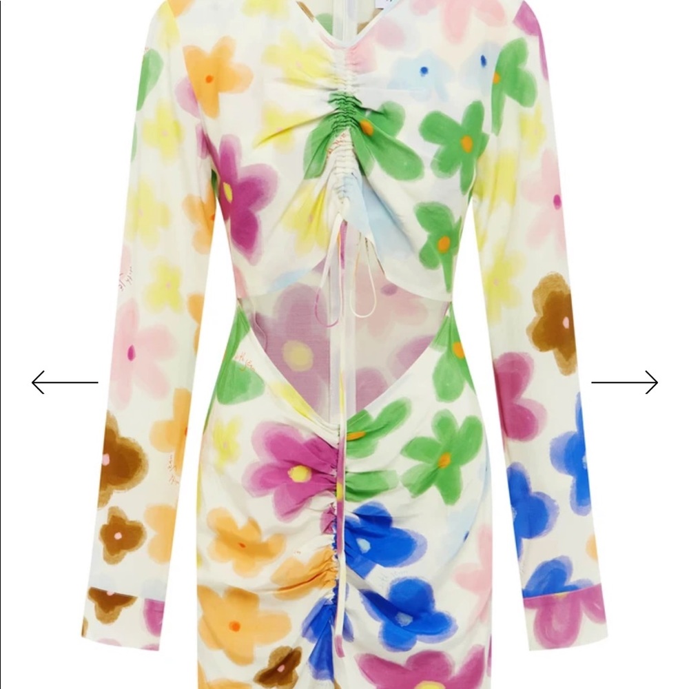 Hermana Dress | Viola Tricolour